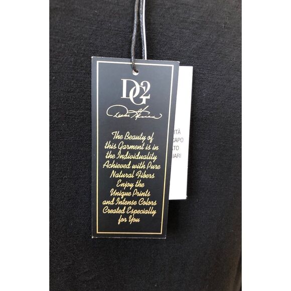 DG2 Diane Gilman Black Surplice Blouse,with sheer long sleeves size Small - Picture 4 of 5